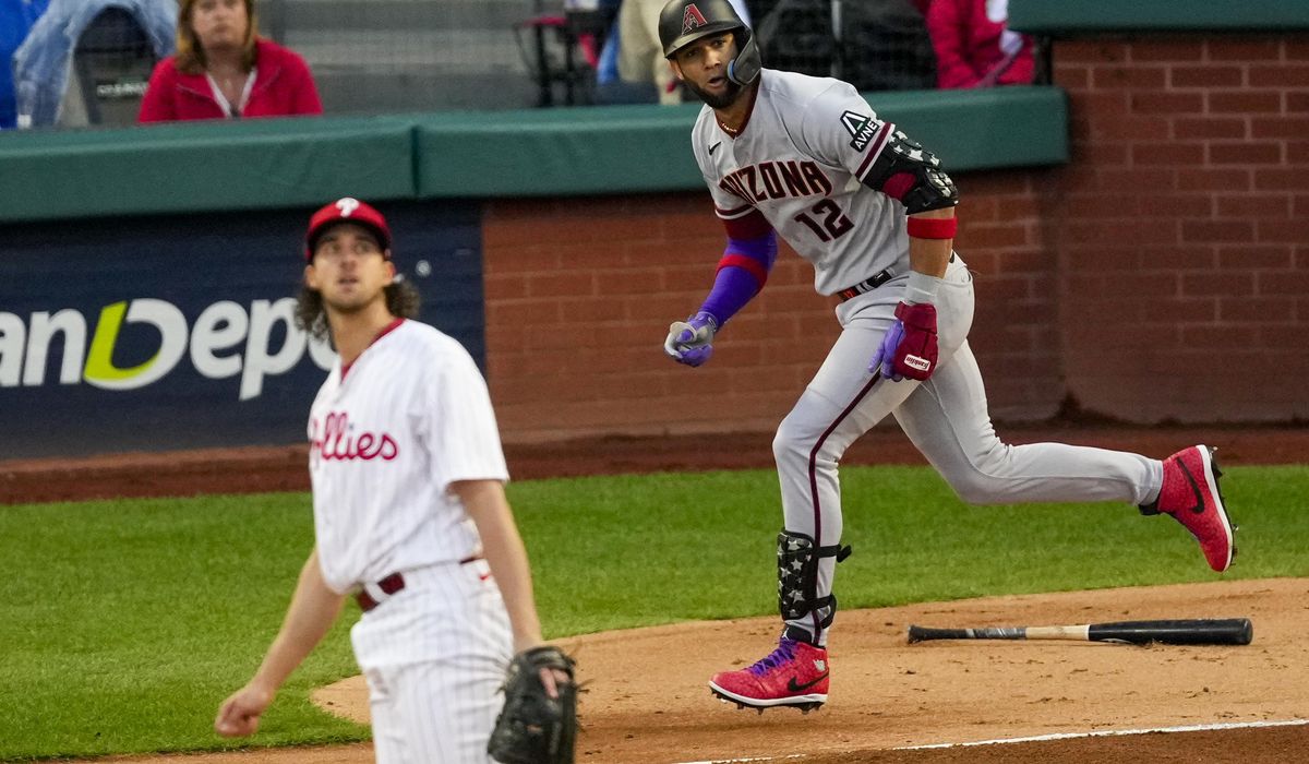 NextImg:Pham, Gurriel homer, Diamondbacks power past Phillies 5-1 to force NLCS Game 7