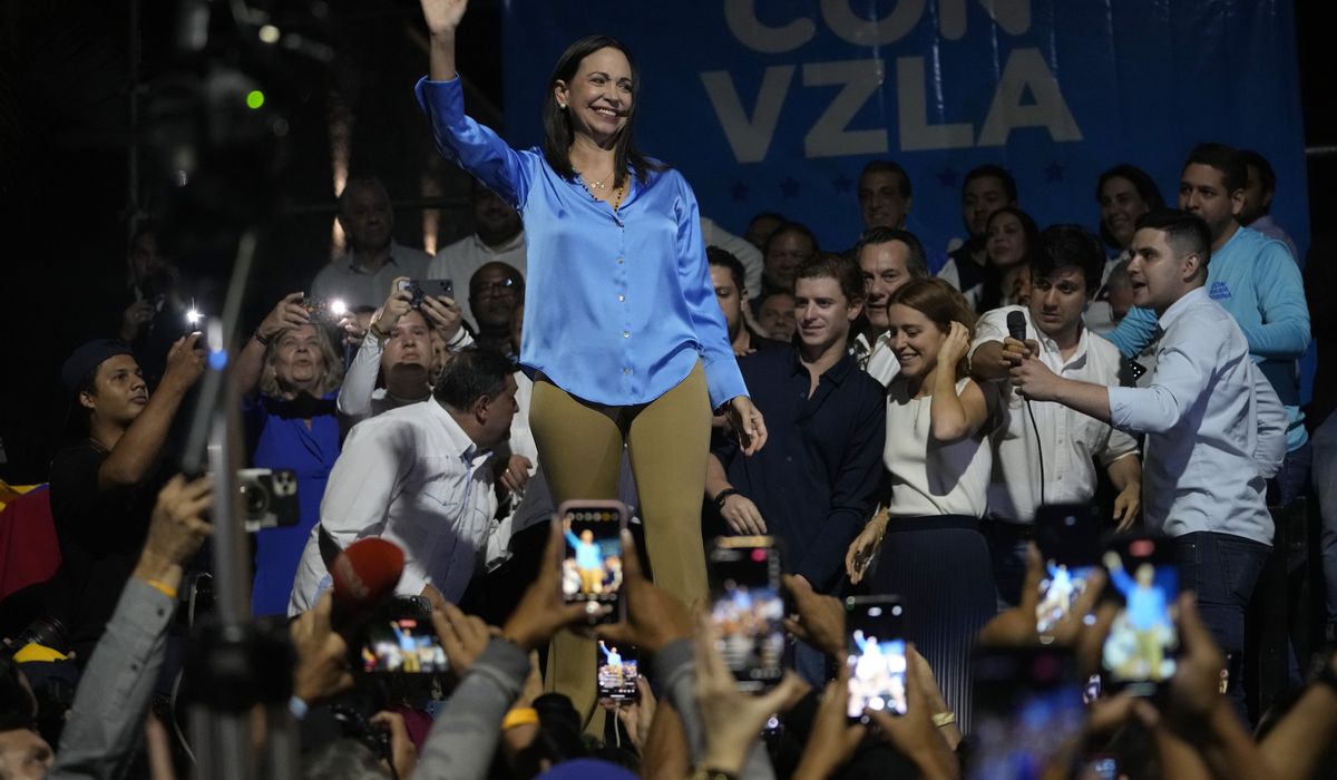 NextImg:Maria Corina Machado is winner of Venezuela opposition primary that government has denounced