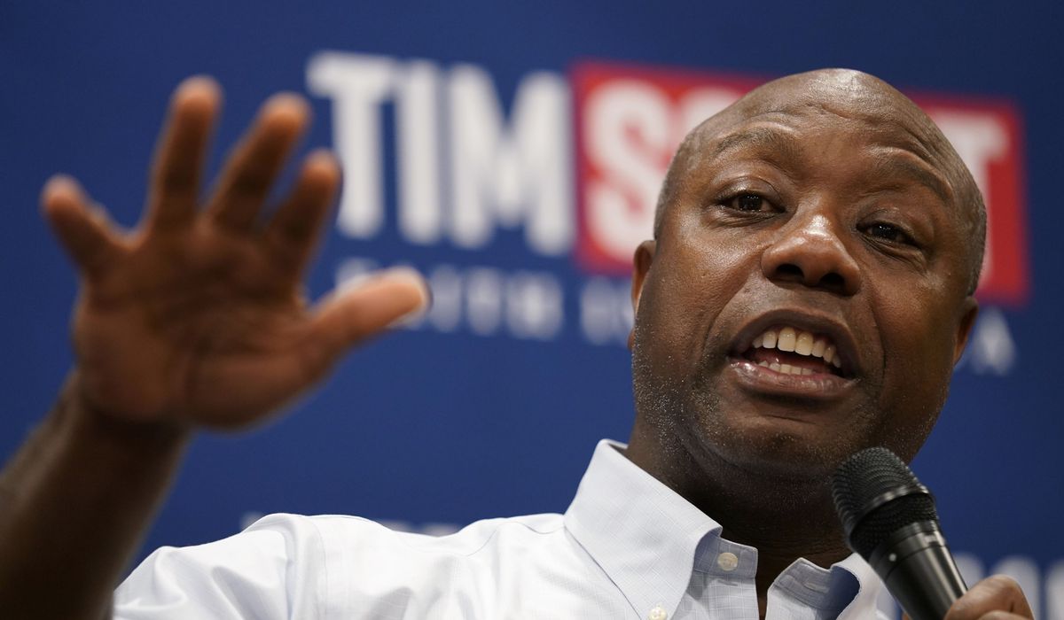 NextImg:Sen. Tim Scott hopes race proves to be wild card against GOP presidential rivals