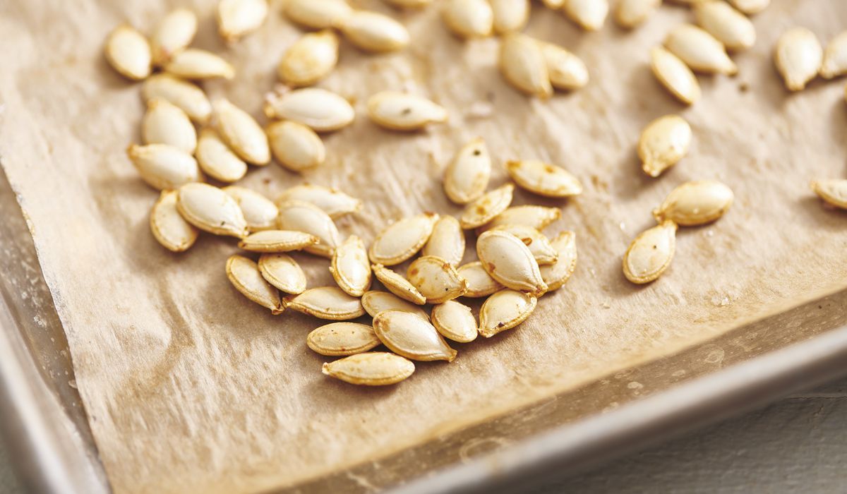 NextImg:Seasoned, roasted pumpkin seeds: Not all Halloween treats come in wrappers
