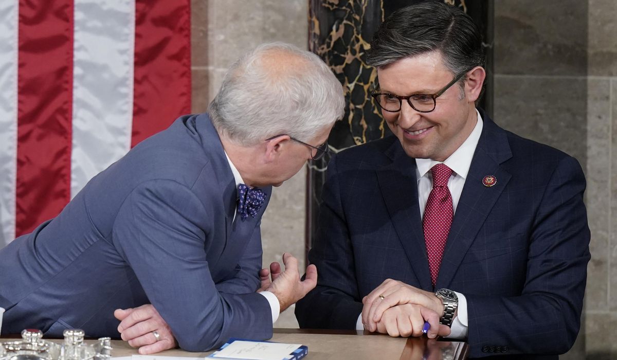 NextImg:House Speaker Mike Johnson won’t impede Biden’s possible reelection, president says