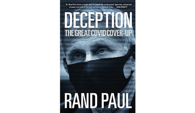 Deception: The Great COVID Cover-Up By Rand Paul (book cover)