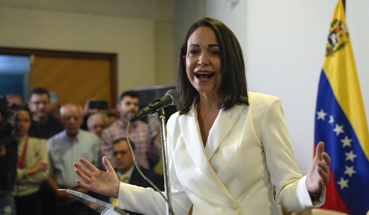 NextImg:Opposition leader says Maduro making ‘huge mistake’ by barring her candidacy