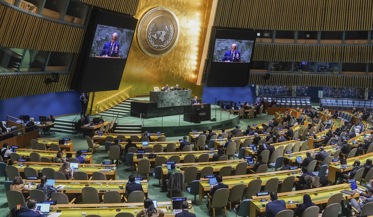 NextImg:U.N. General Assembly set to vote on nonbinding resolution calling for ‘humanitarian truce’ in Gaza
