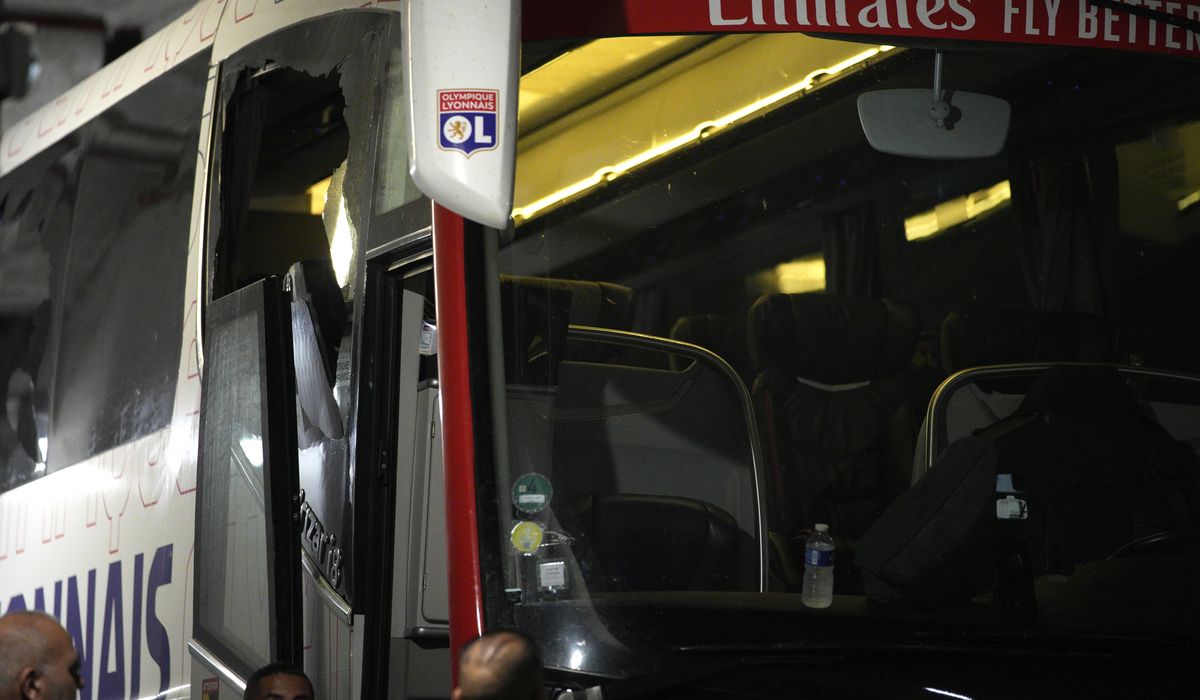 NextImg:French league game at Marseille postponed after Lyon coach Fabio Grosso injured in team bus attack