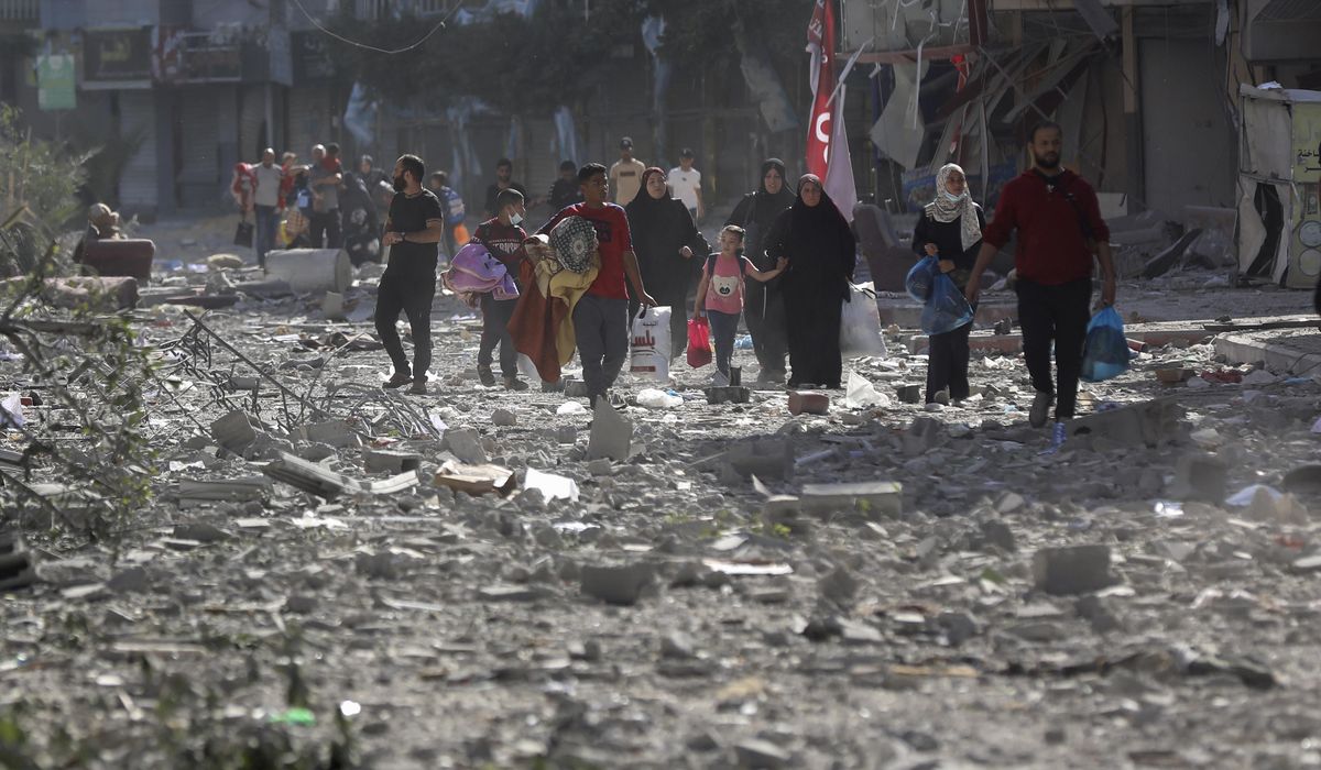 NextImg:An Israeli ministry, in a ‘concept paper,’ proposes transferring Gaza civilians to Egypt’s Sinai