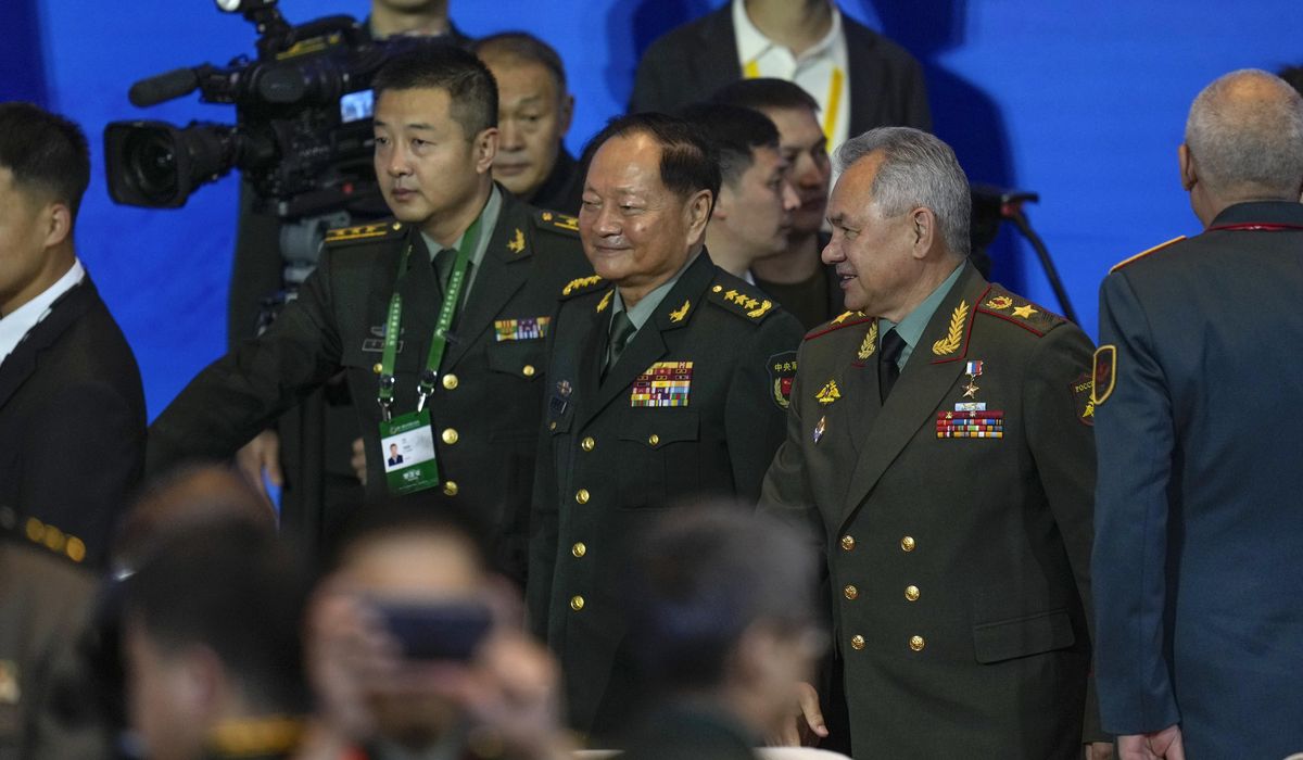 NextImg:Russia’s envoy uses the stage at a military forum in China to accuse the U.S. of fueling tensions