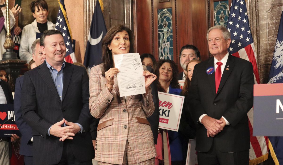 NextImg:Nikki Haley formally enters her home-state primary as a new poll suggests she has momentum in Iowa
