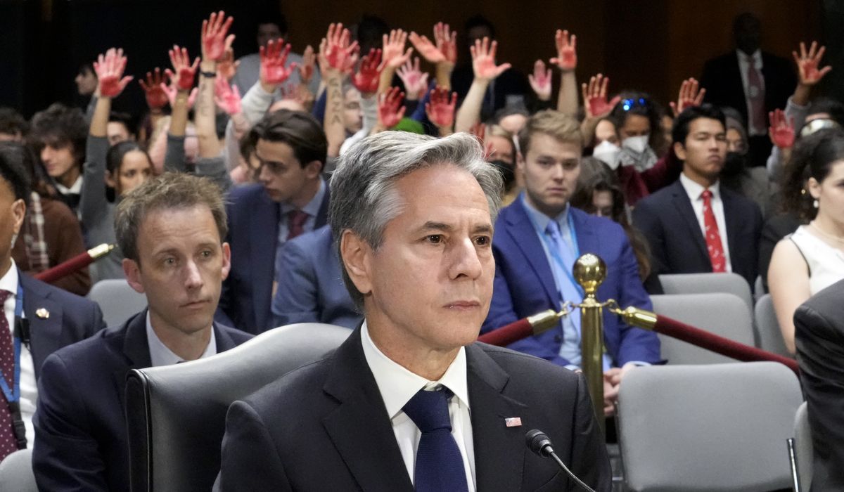NextImg:Protesters’ outbursts shake Senate hearing on Israel funding