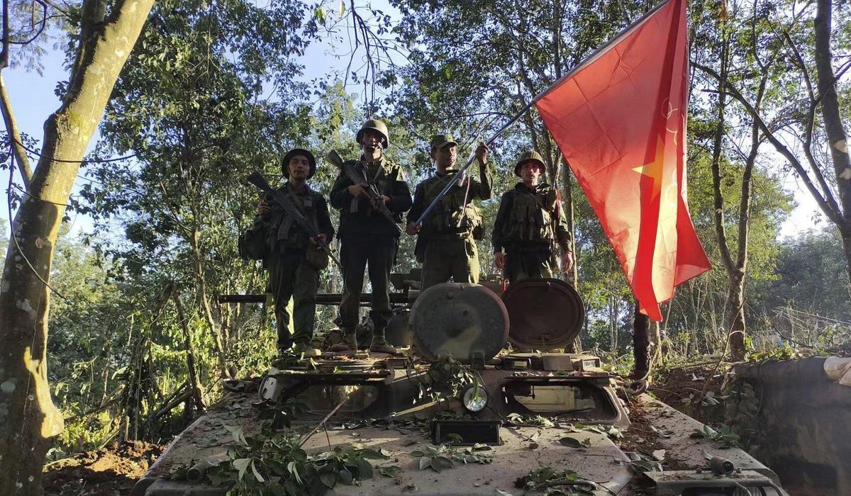 NextImg:Myanmar resistance claims first capture of a district capital from the military government