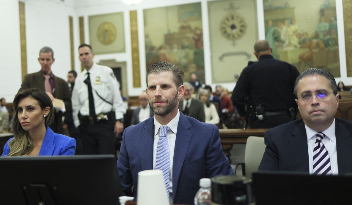 NextImg:Eric Trump testifies in civil fraud trial he relied on accountants for financial statements accuracy
