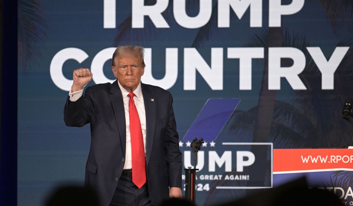 NextImg:Trump leads Biden in five of six swing states, poll indicates