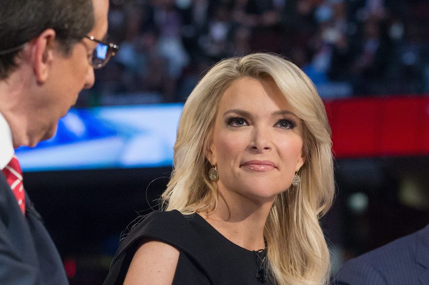 A Republican presidential debate on Aug. 6, 2015, drew much interest. According to press reports, then-candidate Donald Trump implied that Fox News' Megyn Kelly possibly asked him tough questions at Thursday evening's GOP primary debate due to her menstrual cycle. Mr. Trump doubled down by citing his record on hiring and promoting women at his companies. (Associated Press) **FILE**