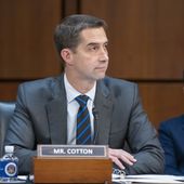 Sen. Tom Cotton, R-Ark., speaks during a mark up business meeting of the Senate Judiciary Committee, on Capitol Hill, Thursday, Nov. 9, 2023, in Washington. (AP Photo/Alex Brandon) ** FILE **