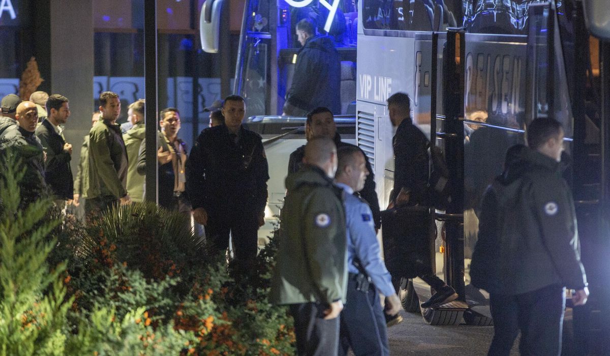 NextImg:Israeli national team arrives in Kosovo for soccer game under tight security measures