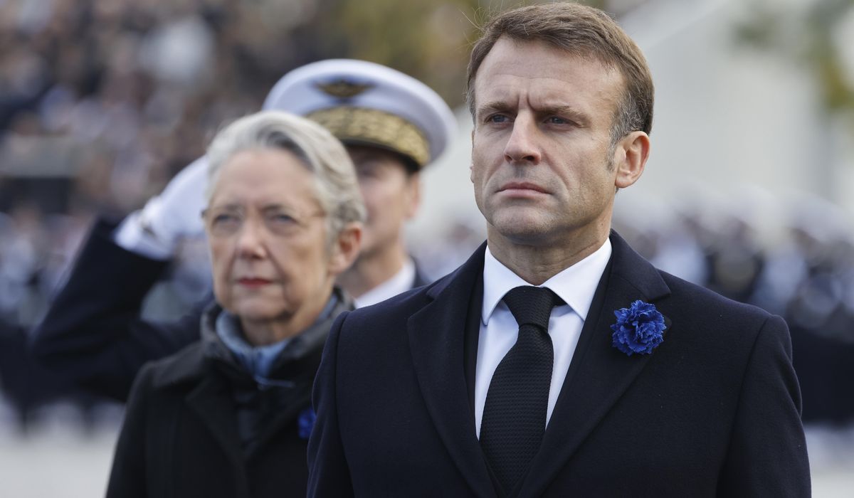 NextImg:Macron urges France to rise up against ‘unbearable resurgence of antisemitism’ before Paris march