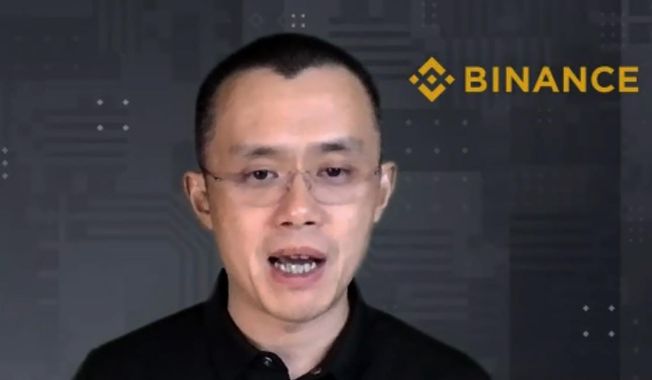 Binance CEO Changpeng Zhao answers a question during a Zoom meeting interview with The Associated Press on Nov. 16, 2021. Binance, the world鈥檚 largest cryptocurrency exchange, has agreed to pay more than $4 billion as part of an agreement with the U.S. government, a person familiar with the agreement told The Associated Press on Tuesday, Nov. 21, 2023. (AP Photo/File)
