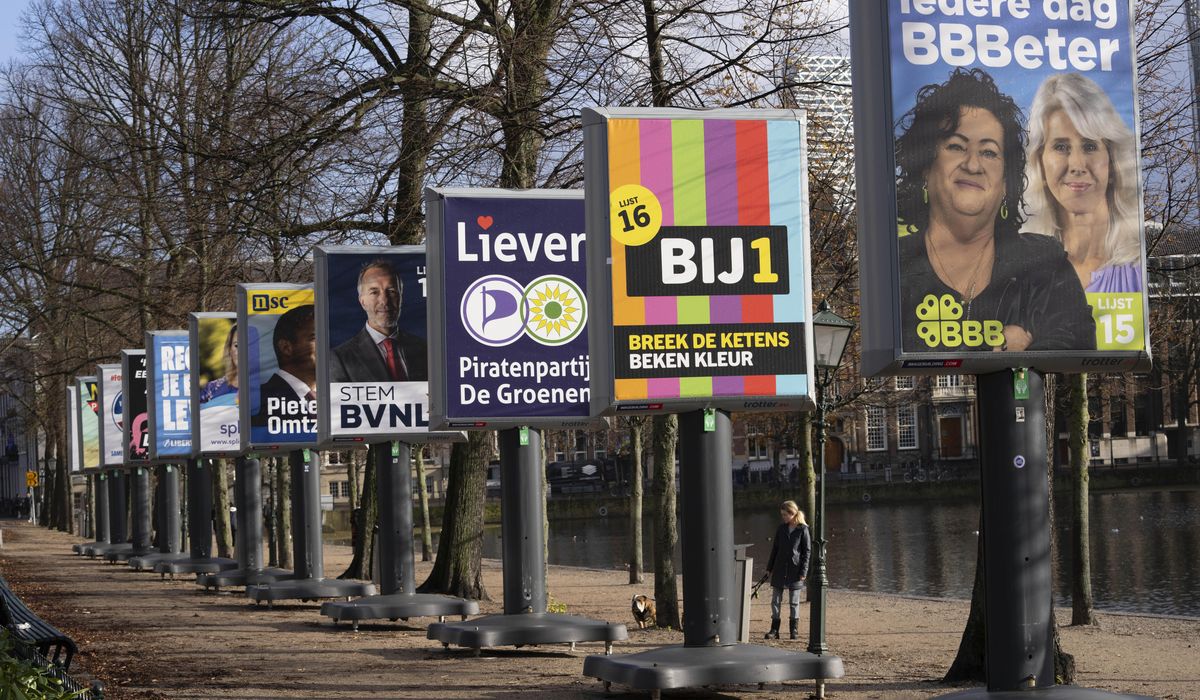 NextImg:Dutch political leaders campaign on final day before general election that will usher in new leader