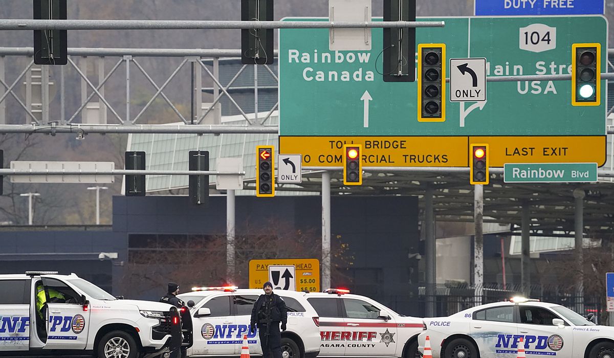 NextImg:FBI investigating vehicle explosion at border checkpoint bridge in New York state