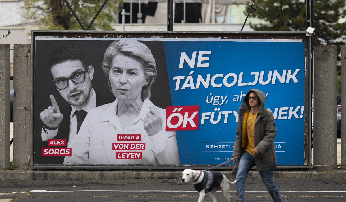 NextImg:An anti-European Union billboard campaign in Hungary turns up tensions with the Orban government