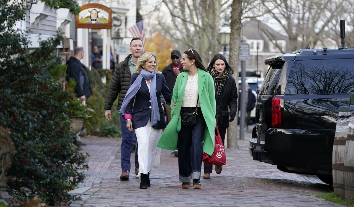 NextImg:Family lunch, some shopping, a Christmas tree lighting: Biden’s day out in Nantucket