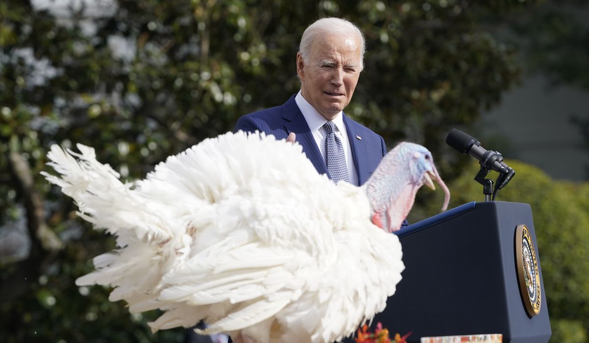 NextImg:Biden’s Thanksgiving message: ‘Stop the rancor’