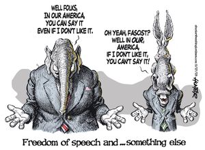 Freedom of speech and ... something else