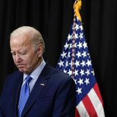 President Joe Biden pauses as he speaks to reporters in Nantucket, Mass., Sunday, Nov. 26, 2023, about hostages freed by Hamas in a third set of releases under a four-day cease-fire deal between Israel and Hamas. (AP Photo/Stephanie Scarbrough) **FILE**