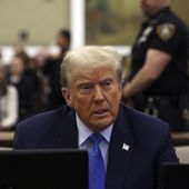 Former President Donald Trump waits to take the witness stand during his civil fraud trial at New York Supreme Court, Monday, Nov. 6, 2023, in New York. (Brendan McDermid/Pool Photo via AP) **FILE**