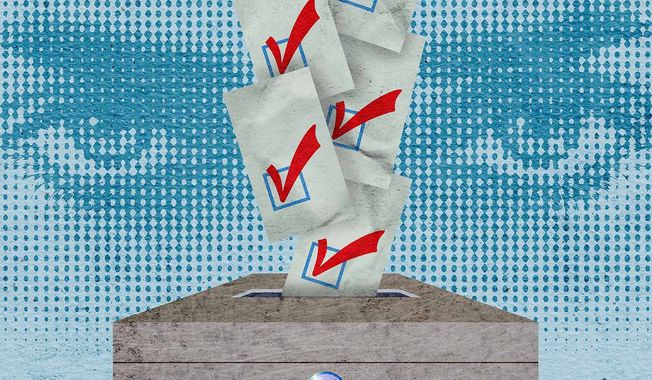 Watching for election fraud and ballot transparency illustration by Greg Groesch / The Washington Times