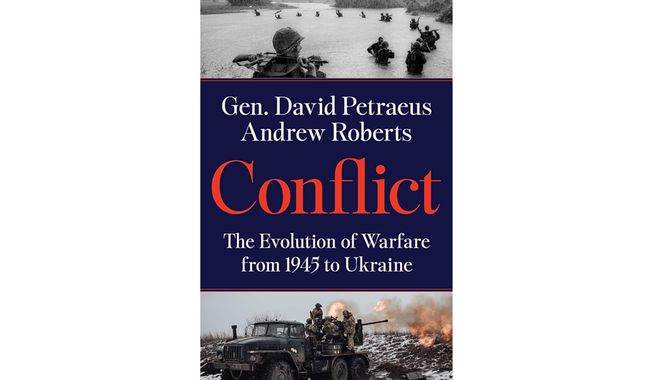 &quot;Conflict: The Evolution of Warfare From 1945 to Ukraine&quot; (book cover)