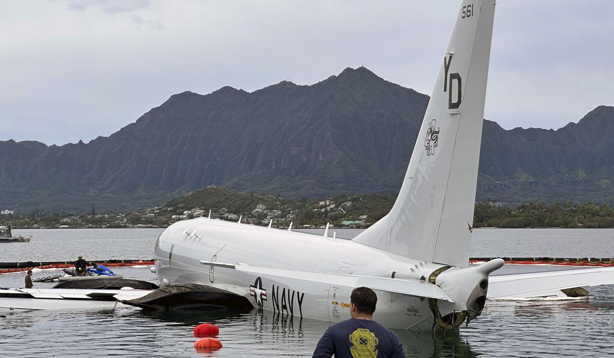 NextImg:U.S. Navy plane removed from Hawaii bay after it overshot runway. Coral damage remains to be seen