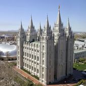 The Salt Lake Temple in Salt Lake City is shown on April 18, 2019. (AP Photo/Rick Bowmer, File)