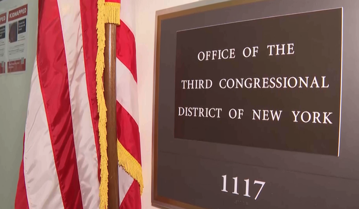 NextImg:New sign on George Santos’ former office on Capitol Hill