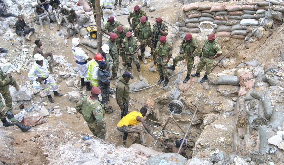 NextImg:Rescuer raises hope of survivors at a Zambian mine where more than 30 have been buried for days