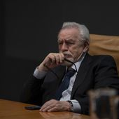 This image released by HBO shows Brian Cox in the final season of &quot;Succession.&quot; (HBO via AP)