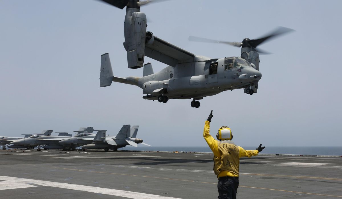 NextImg:Air Force secretary posthumously promotes pilot of Osprey aircraft that crashed off Japan