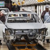 In this Aug. 31, 2017, photo, workers produce vehicles at Volkswagen&#x27;s U.S. plant in Chattanooga, Tenn. More than 1,000 workers at the Tennessee factory have signed cards authorizing a vote to be represented by the United Auto Workers union. It&#x27;s the first plant in the nation to reach that milestone in the UAW’s quest to organize more than a dozen nonunion factories. The union says in a statement Thursday, Dec. 7, 2023, that the workers signed on in less than a week. (AP Photo/Erik Schelzig) **FILE**