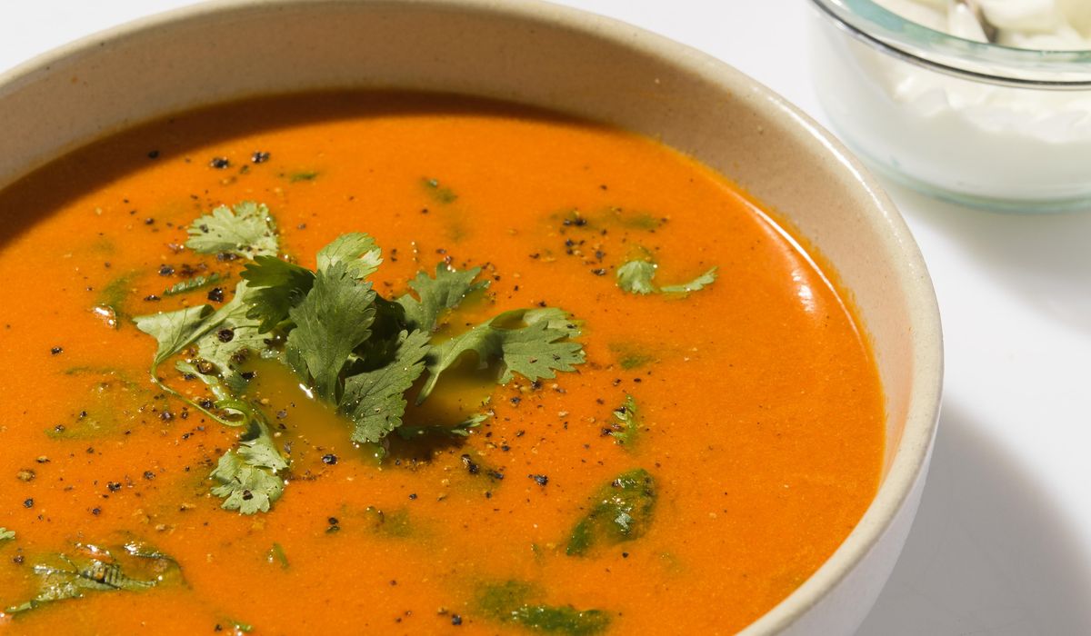 NextImg:Ditch boxed broth with this bright, nuanced Indian-style tomato-ginger soup