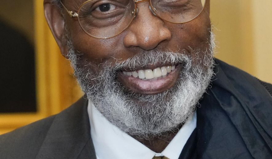 FILE - U.S. District Judge Henry Wingate smiles on Aug. 19, 2022, in Jackson, Mississippi. (AP Photo/Rogelio V. Solis, File)