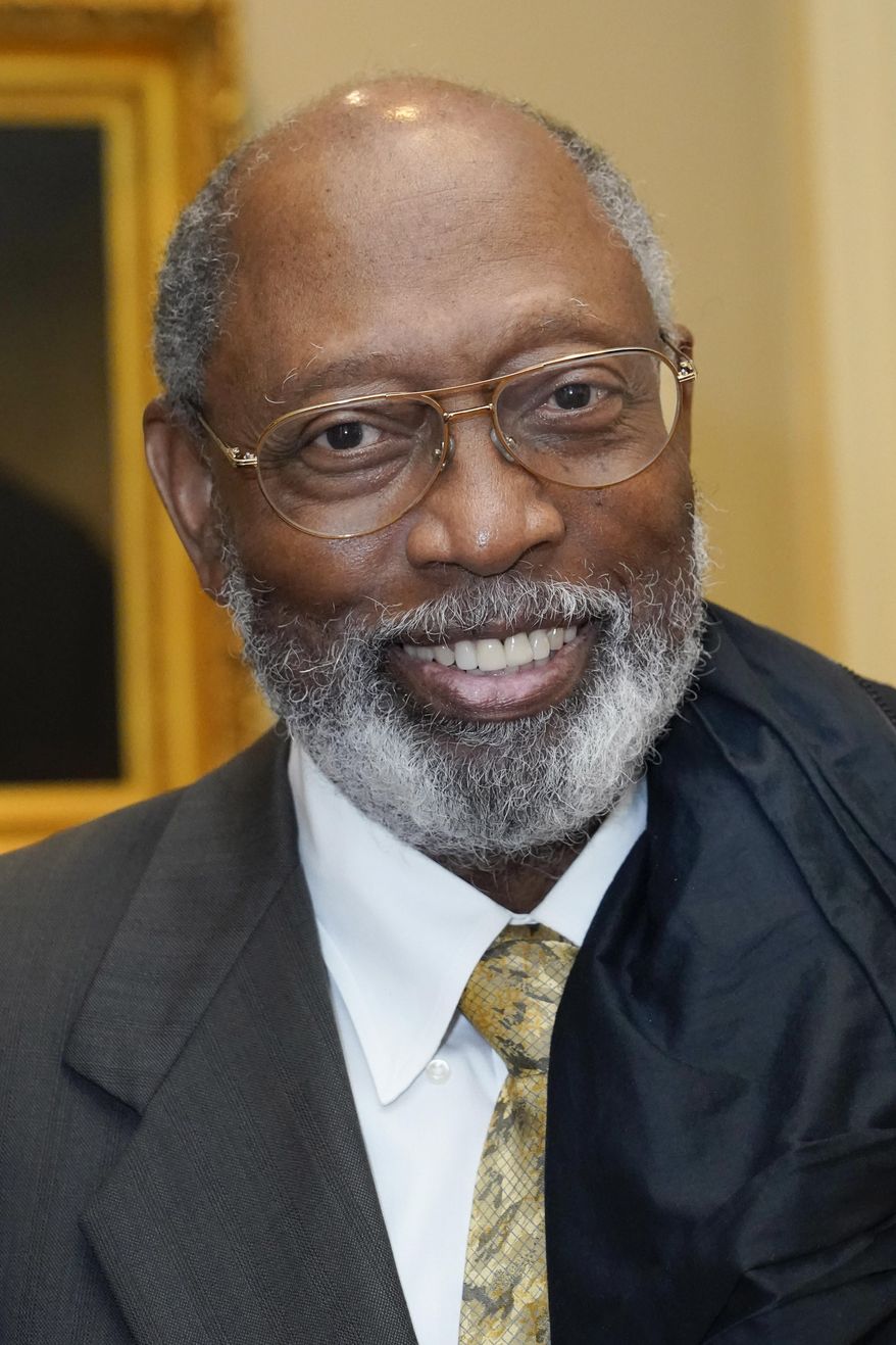 FILE - U.S. District Judge Henry Wingate smiles on Aug. 19, 2022, in Jackson, Mississippi. (AP Photo/Rogelio V. Solis, File)
