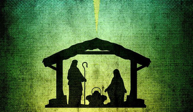 Christmas and the Nativity illustration by Linas Garsys / The Washington Times