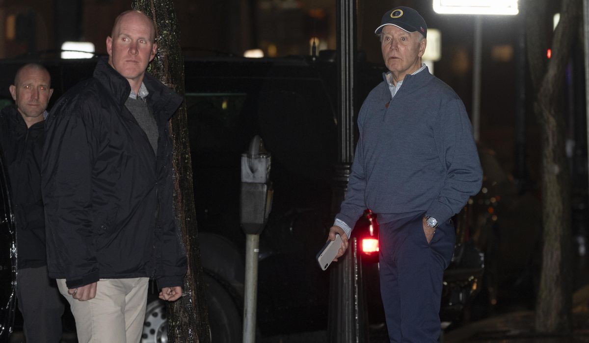 NextImg:Car plows into SUV in Biden motorcade outside Delaware campaign HQ