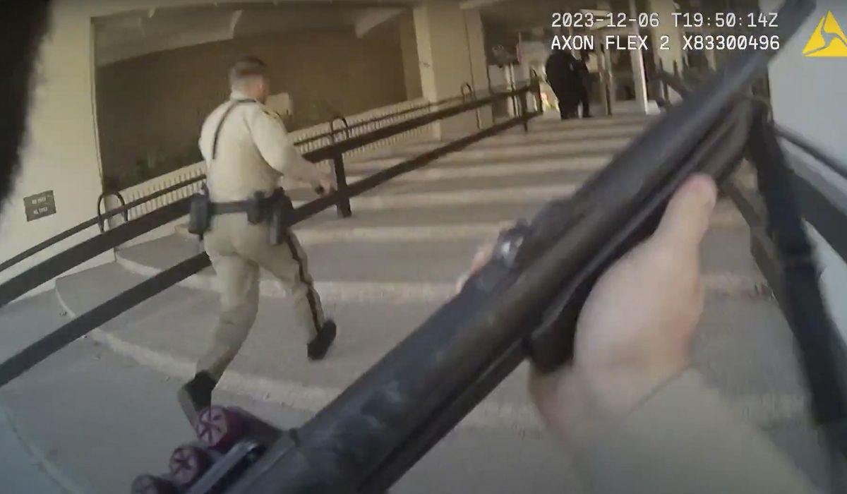 NextImg:Newly released video shows how police moved through UNLV campus in response to reports of shooting