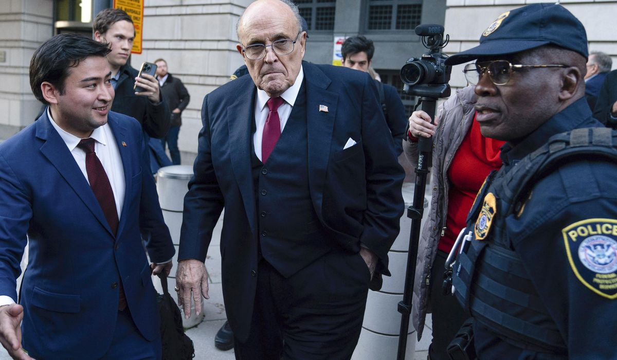 NextImg:Rudy Giuliani files for bankruptcy days after being ordered to pay $148 million in defamation case