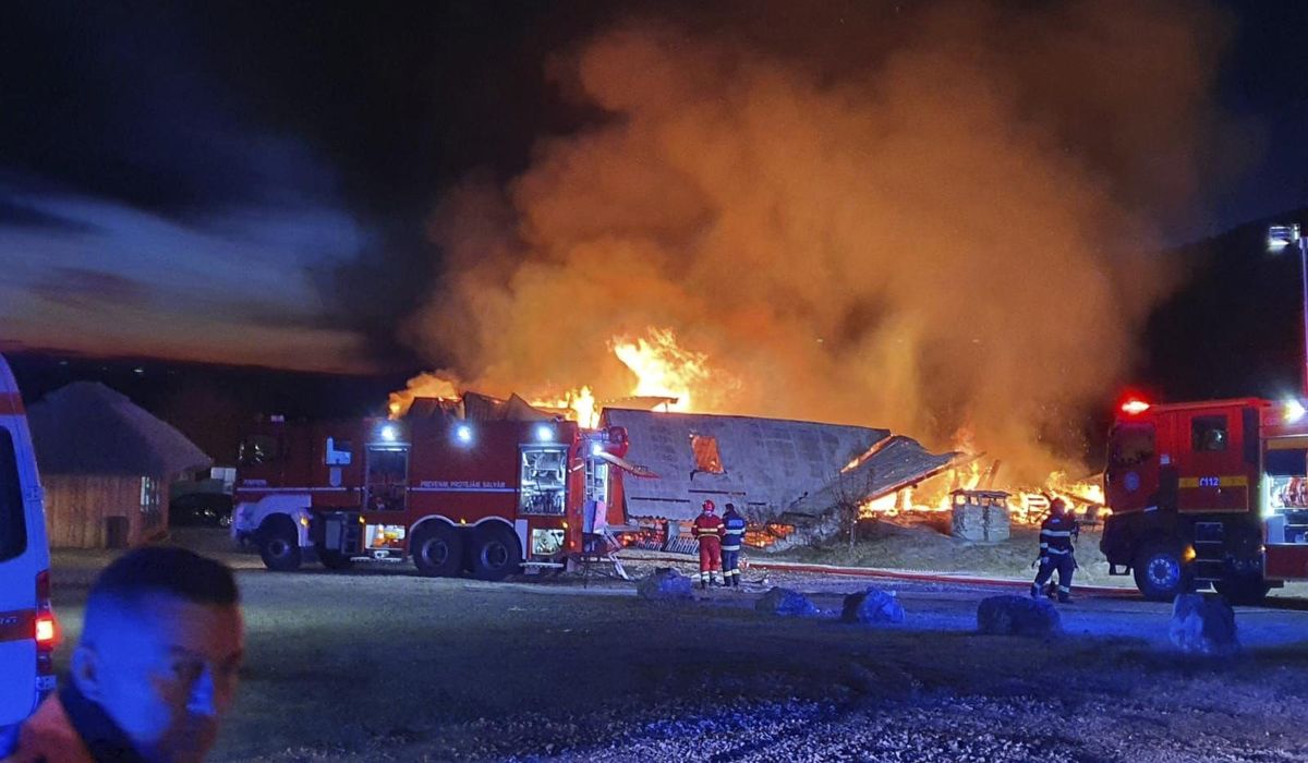 NextImg:A guesthouse blaze in Romania leaves 5 dead and others missing