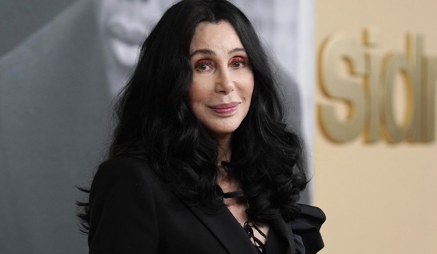 Cher poses at the premiere of the documentary film &quot;Sidney,&quot; Sept. 21, 2022, in Los Angeles. Cher has filed a petition to become a temporary conservator overseeing her son&#x27;s money, saying his struggles with mental health and substance abuse have left him unable to manage his assets and potentially put his life in danger. The Oscar and Grammy winning singer and actor on Wednesday, Dec. 27, 2023, filed the petition in Los Angeles Superior Court that would give her temporary control of the finances of Elijah Blue Allman, her 47-year-old son with musician Gregg Allman. (AP Photo/Chris Pizzello, File)