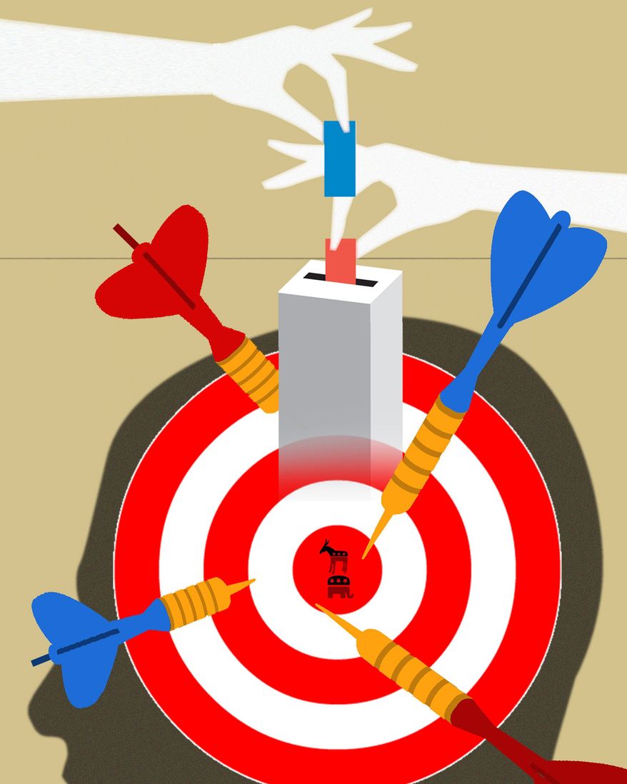 War, political parties, voting and the United States illustration by Linas Garsys / The Washington Times