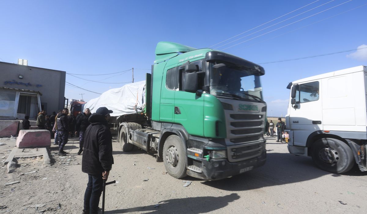 NextImg:Israeli army says 12,000 trucks filled with medical supplies have entered Gaza since start of war