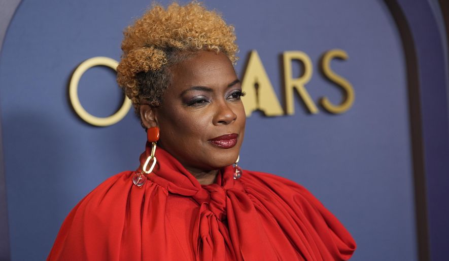 Aunjanue Ellis-Taylor arrives at the Governors Awards on Tuesday, Jan. 9, 2024, at the Dolby Ballroom in Los Angeles. (AP Photo/Chris Pizzello)